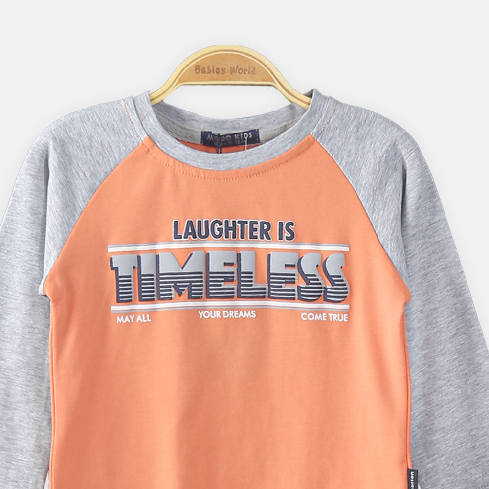 BOY T-SHIRT ORANGE TIMELESS