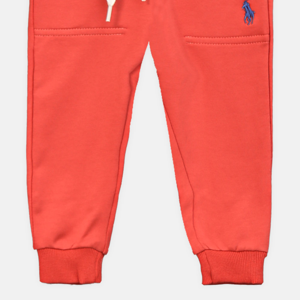 BOY TROUSER RED POLO