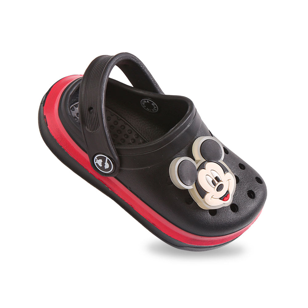 BOY CROCS BLACK MICKEY MOUSE
