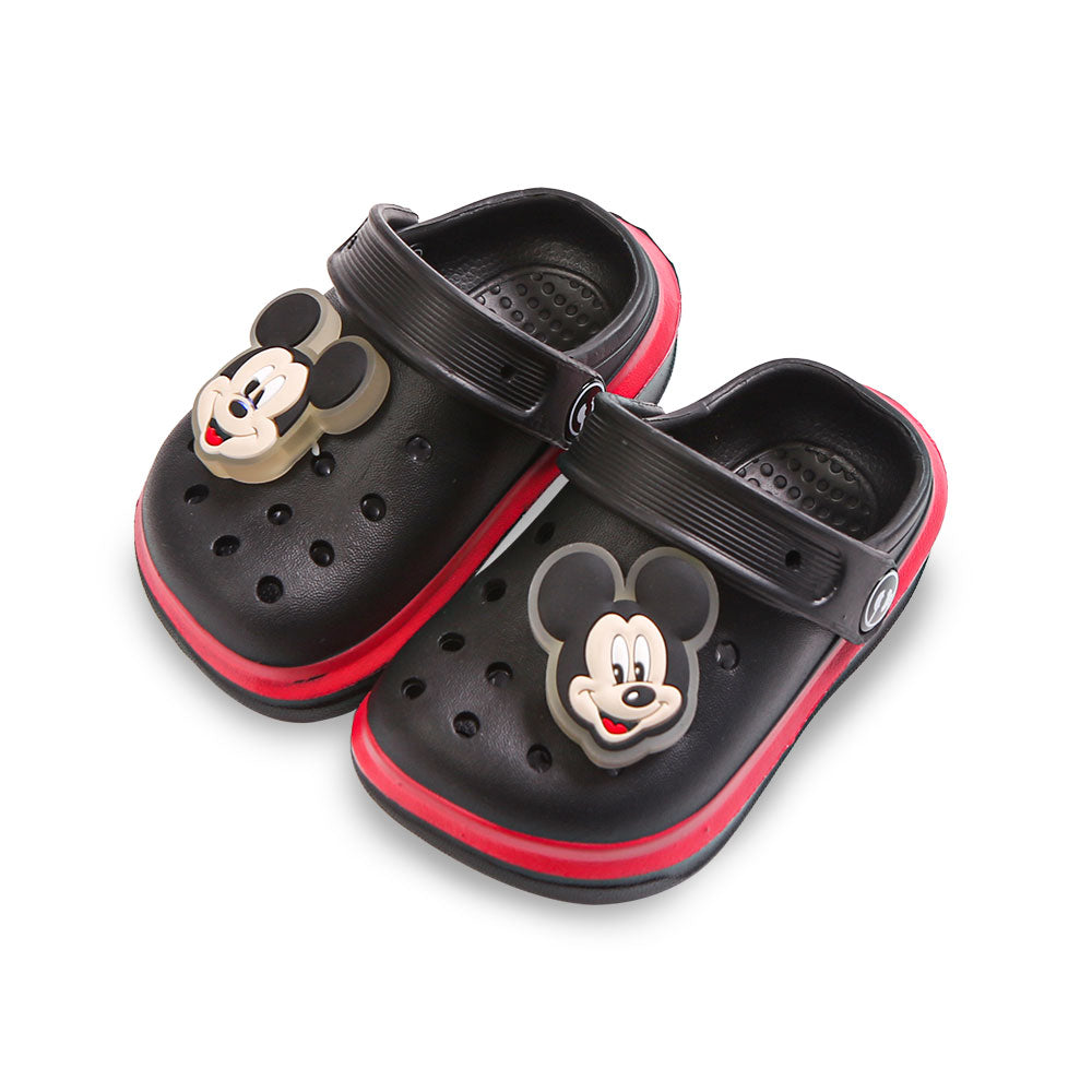 BOY CROCS BLACK MICKEY MOUSE