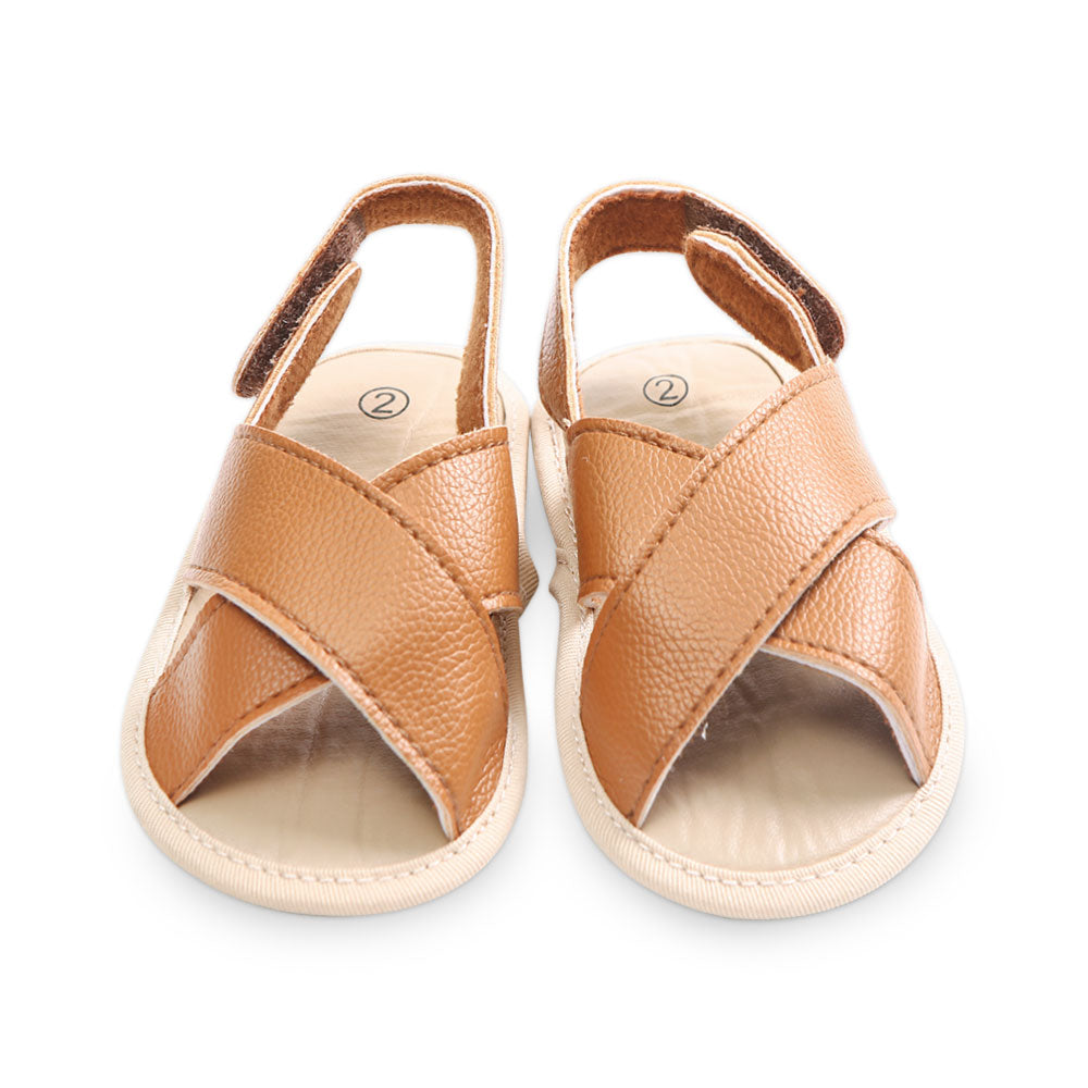 BOY PRE WALKER SANDAL CAMEL