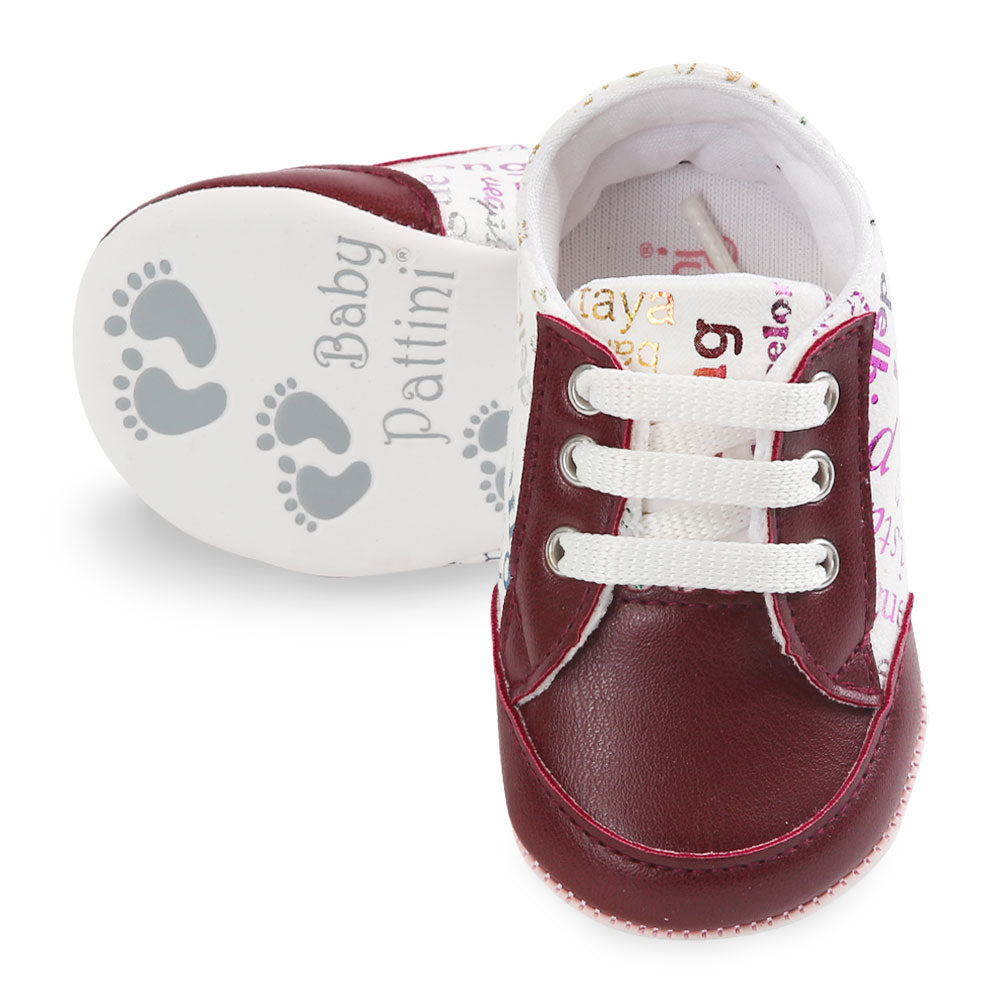 BOY PRE WALKER MAROON FUNKY SNEAKER