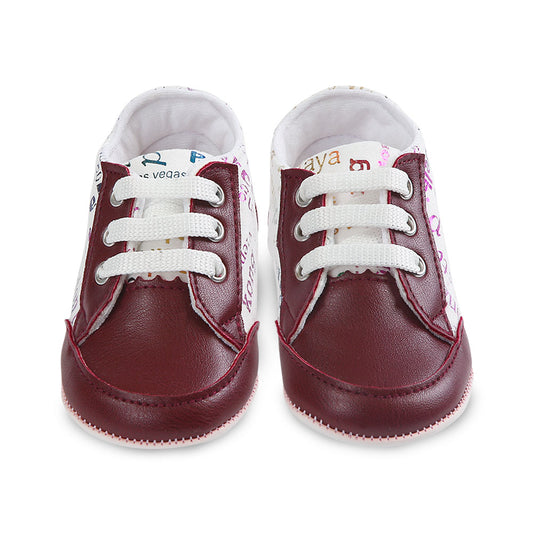 BOY PRE WALKER MAROON FUNKY SNEAKER