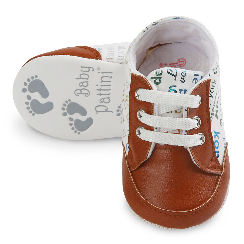 BOY PRE WALKER BROWN FUNKY SNEAKER