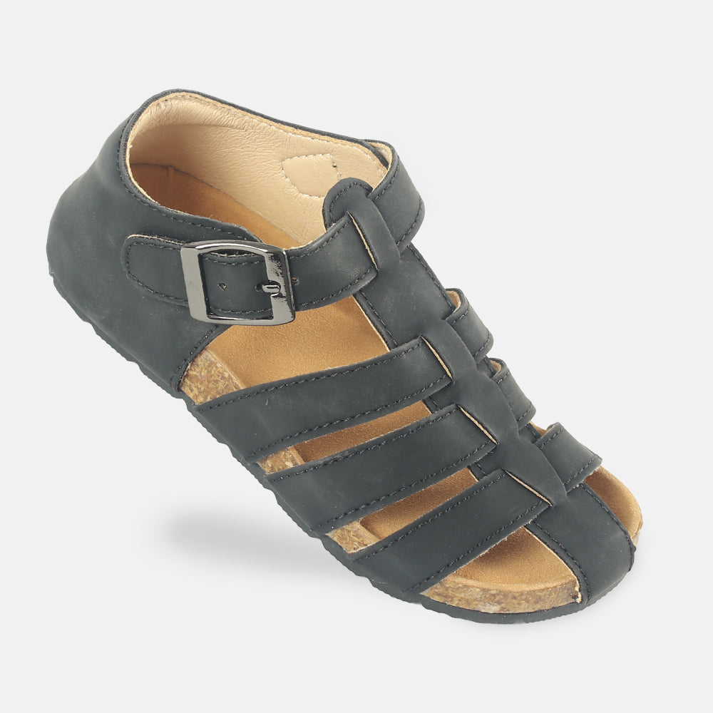 BOY SANDAL BLACK CORK-BASE LOOP
