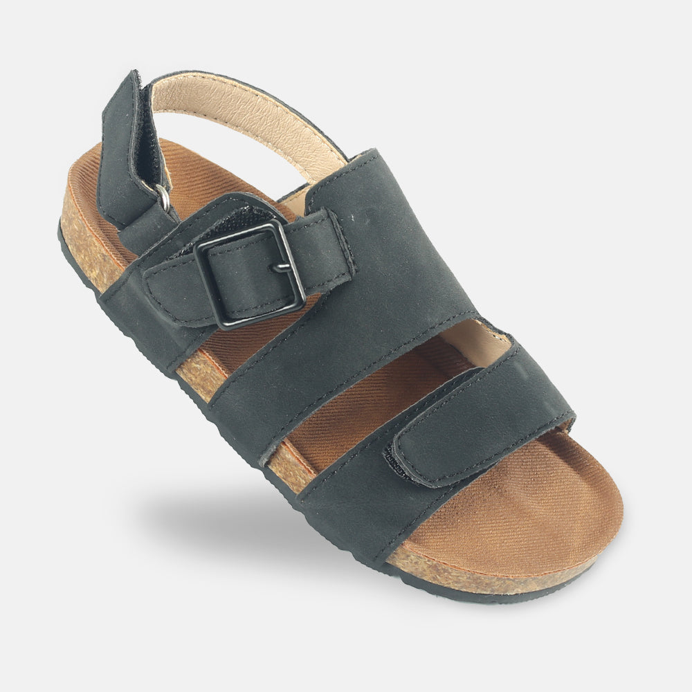 BOY SANDAL BLACK CORK-BASE
