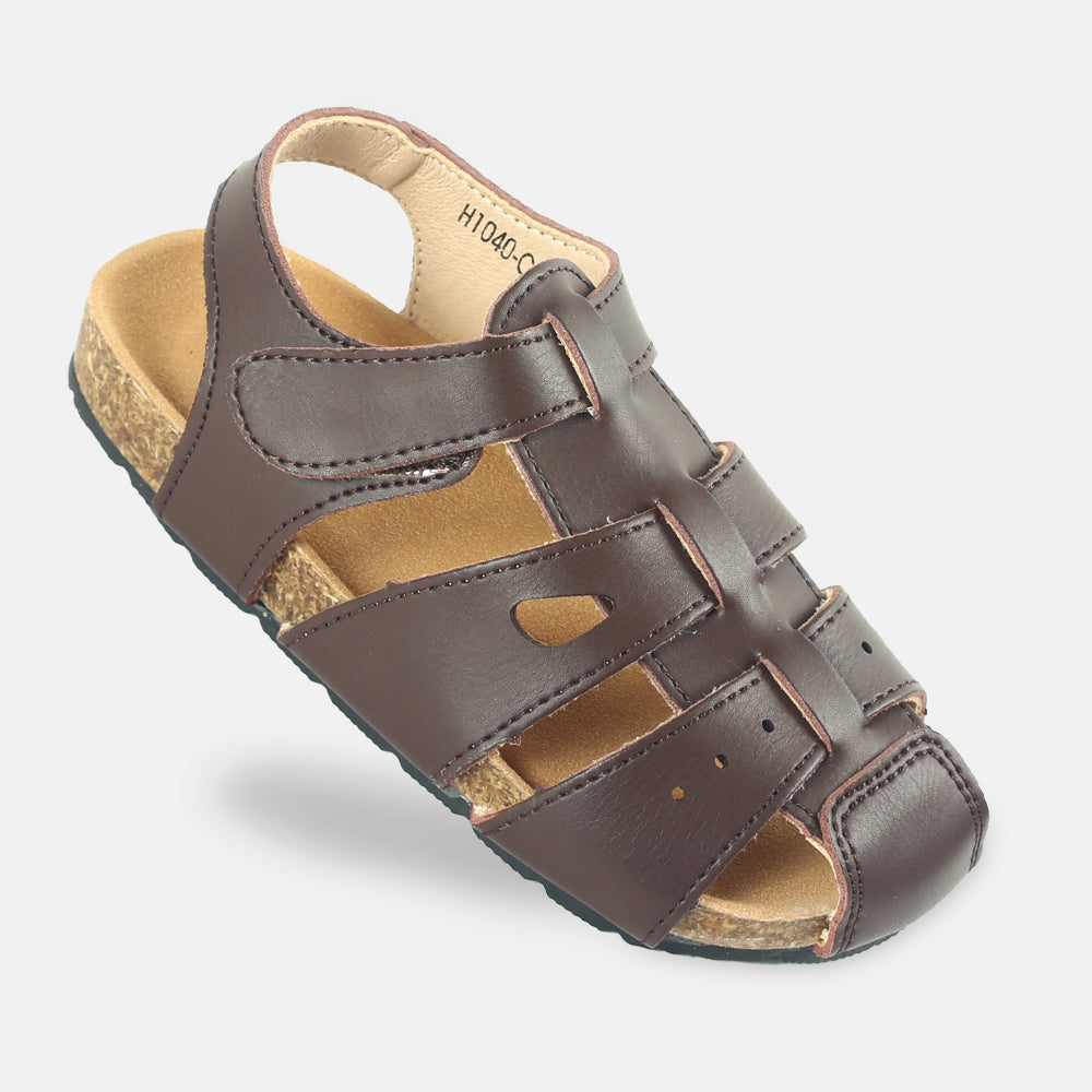 BOY SANDAL BROWN HOOP CORK-BASE