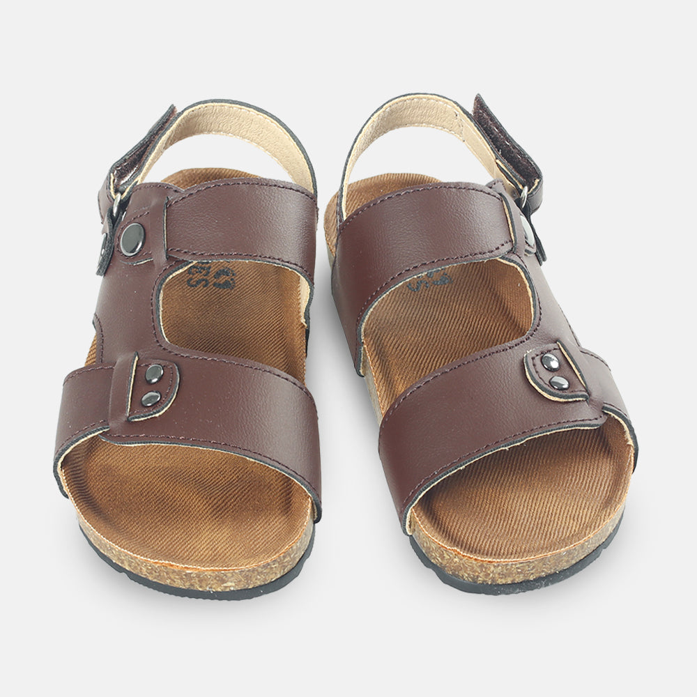 BOY SANDAL BROWN CORK-BASE