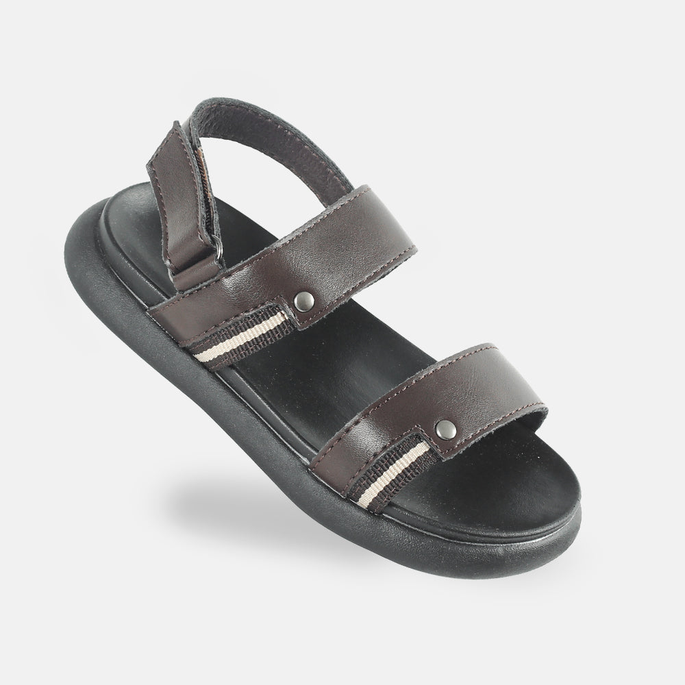 BOY SANDAL BLACK HOOP SOFT-BASE