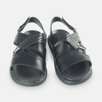 BOY SANDAL BLACK OPEN TOE