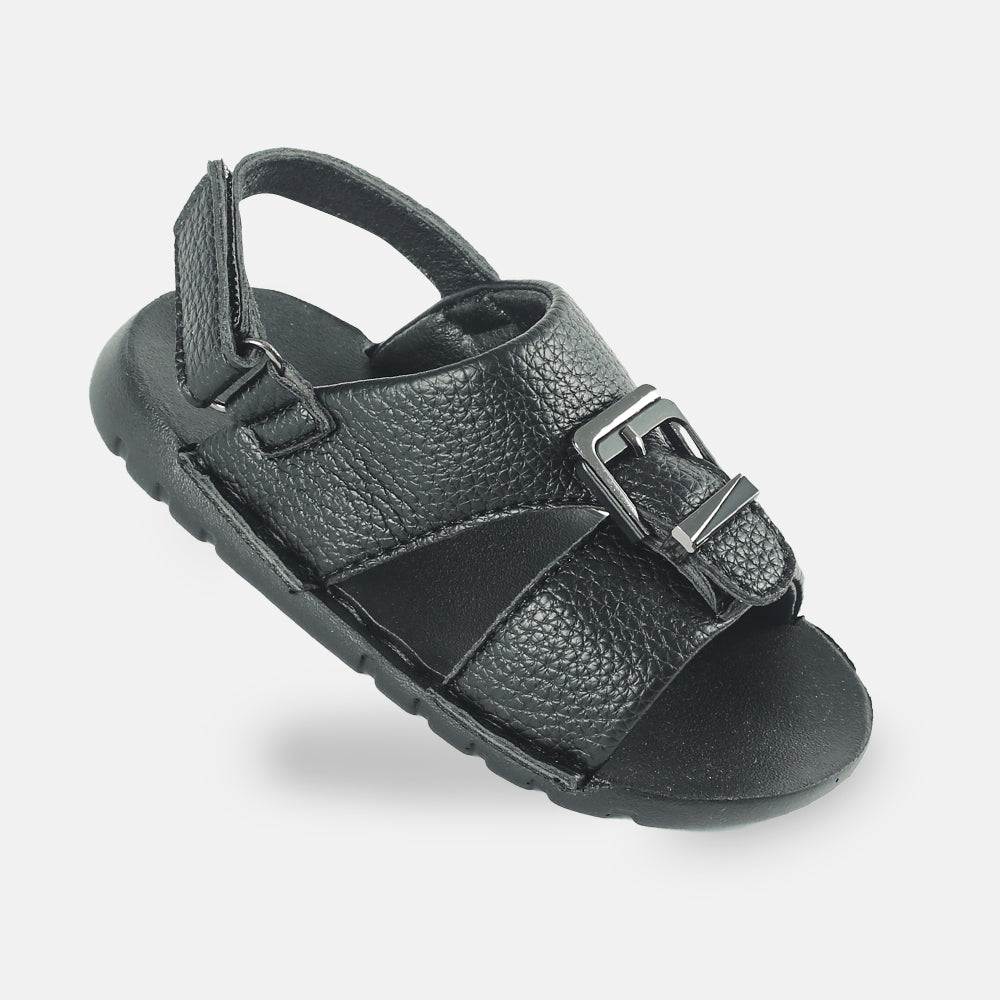 BOY SANDAL BLACK SOFT OPEN TOE