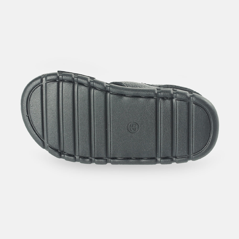 BOY SANDAL BLACK SOFT OPEN TOE