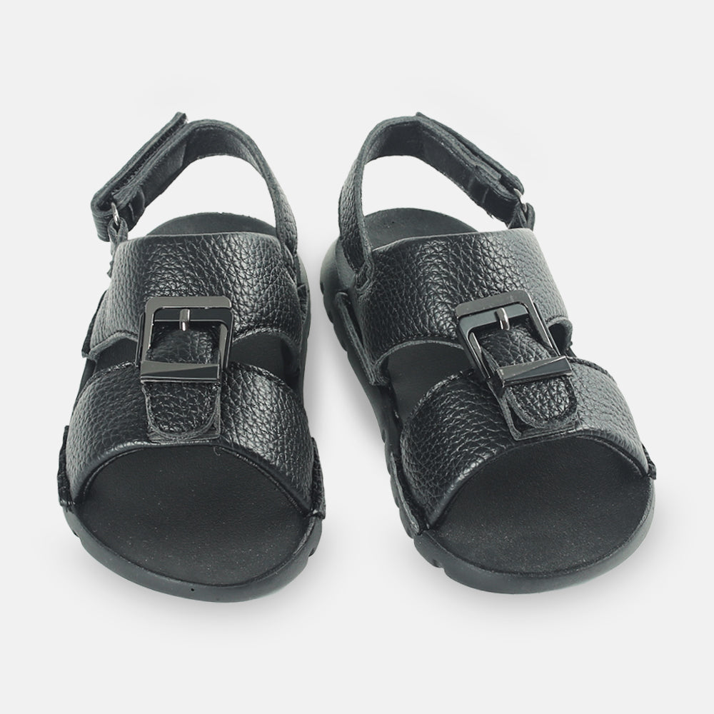 BOY SANDAL BLACK SOFT OPEN TOE