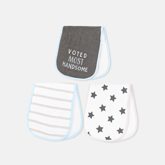 BURP CLOTH PK-3 VOTED MOSTED HANDSOME