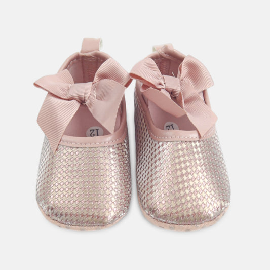 Pink Shimmer Bow Pre-Walker