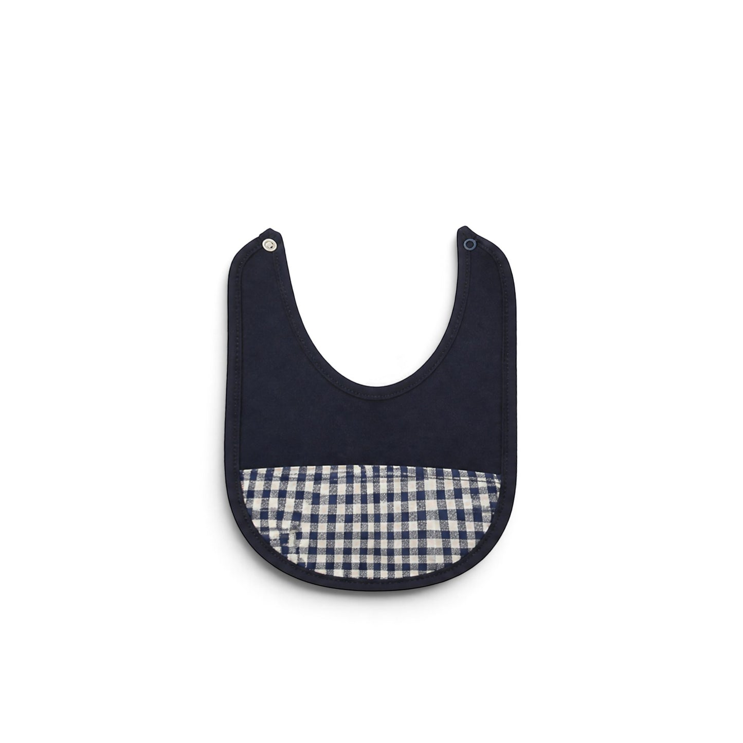 NAVY BLUE AND GINGHAM CHECK VEST BABY BOY GIFT SET