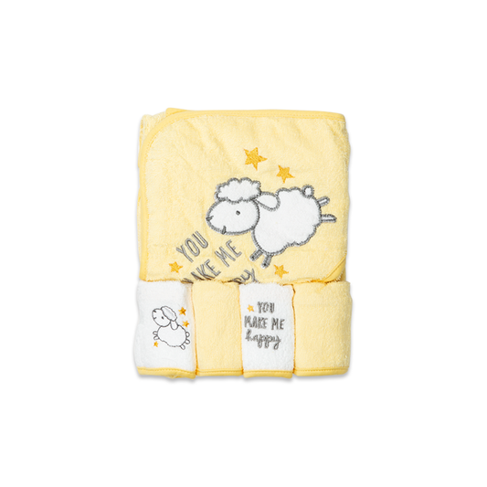 BATH TOWEL & 4 FACE TOWEL