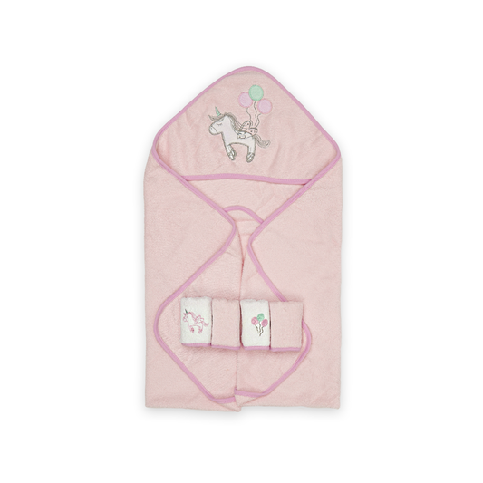 BATH TOWEL & 4 FACE TOWELS