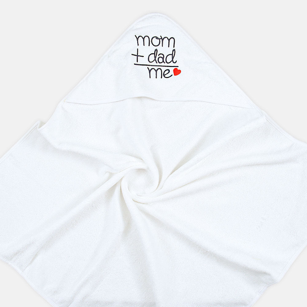 BATH TOWEL WITH 4 FACE TOWELS WHITE