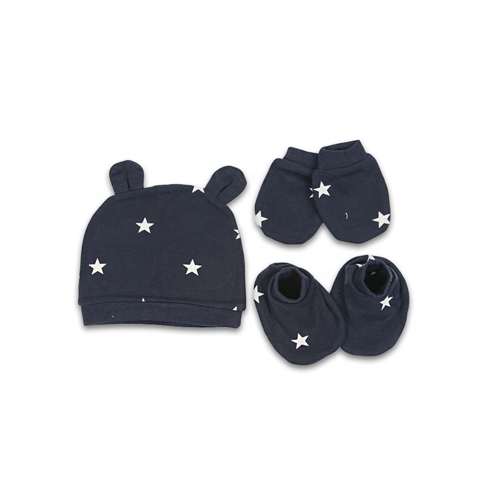 CAP SET WITH MITTEN & BOOTIES