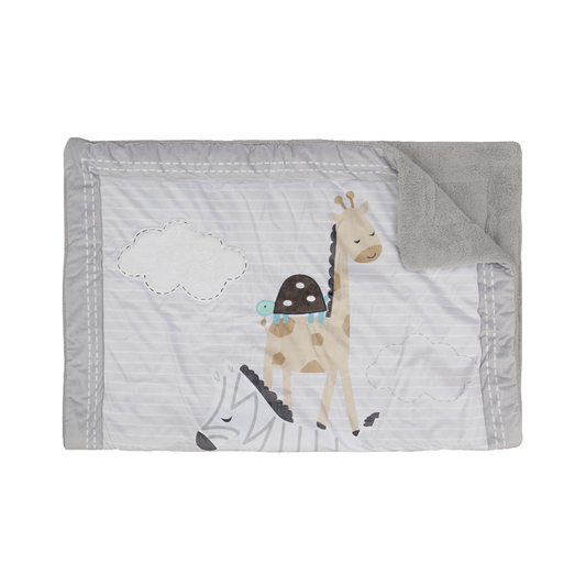 BLANKET-LIGHT GREY/PRINTED