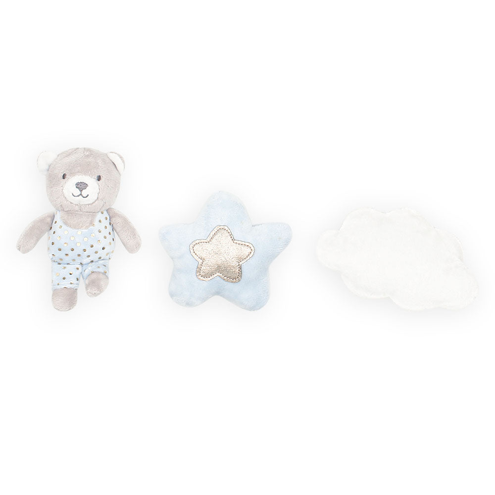 COT MOBILE BLUE TEDDY
