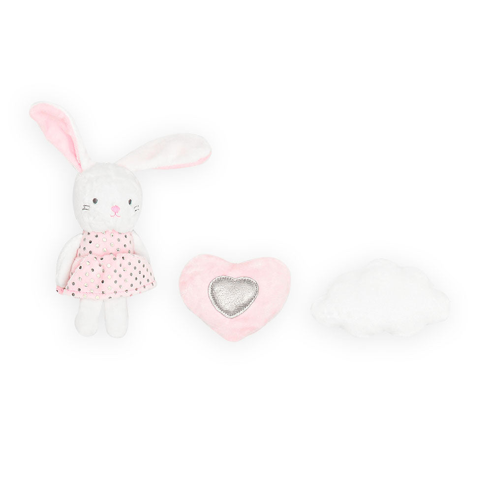 COT MOBILE PINK BUNNY TEDDY