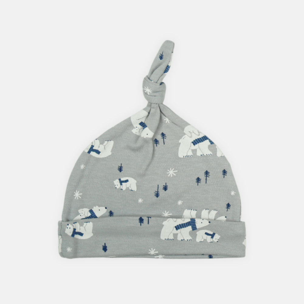 BABY CAPS PK-3 ICY BLUE TOP-KNOT