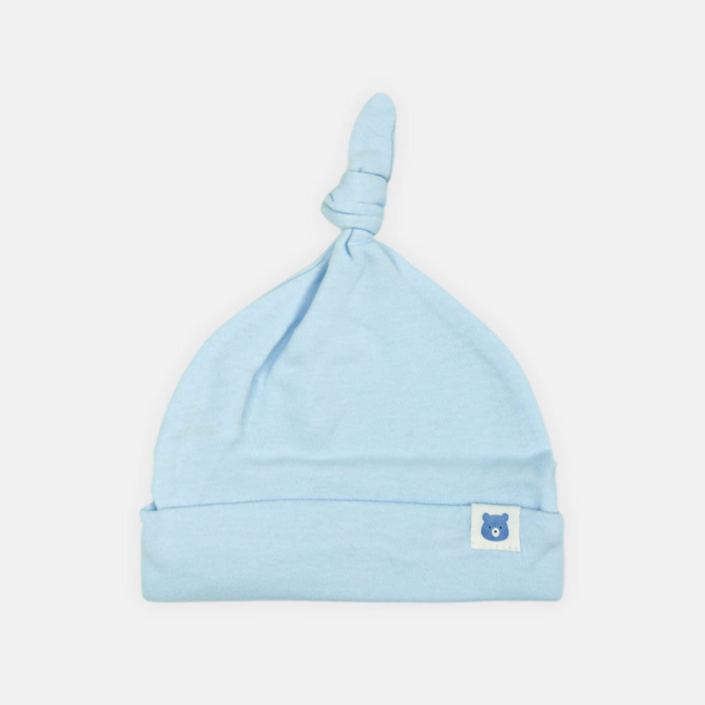 BABY CAPS PK-3 ICY BLUE TOP-KNOT