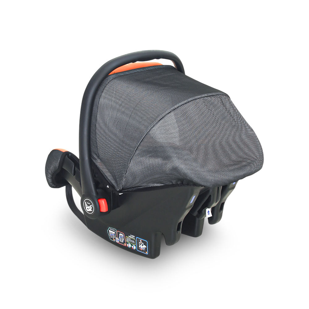 CARRY COT & CAR SEAT-ORANGE