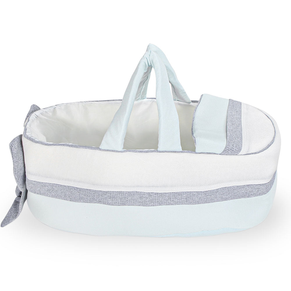 CARRY CRIB BLUE BOW