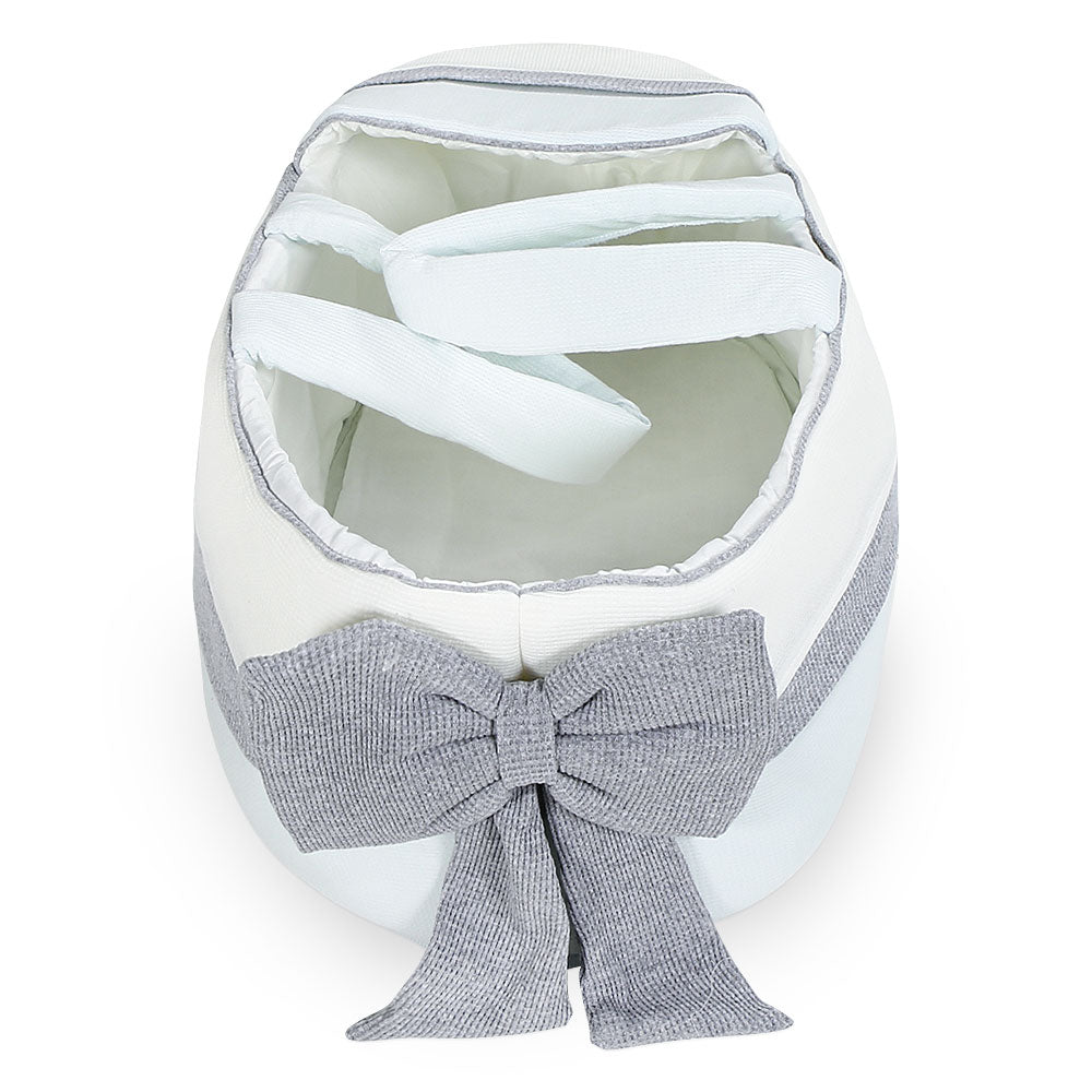 CARRY CRIB BLUE BOW