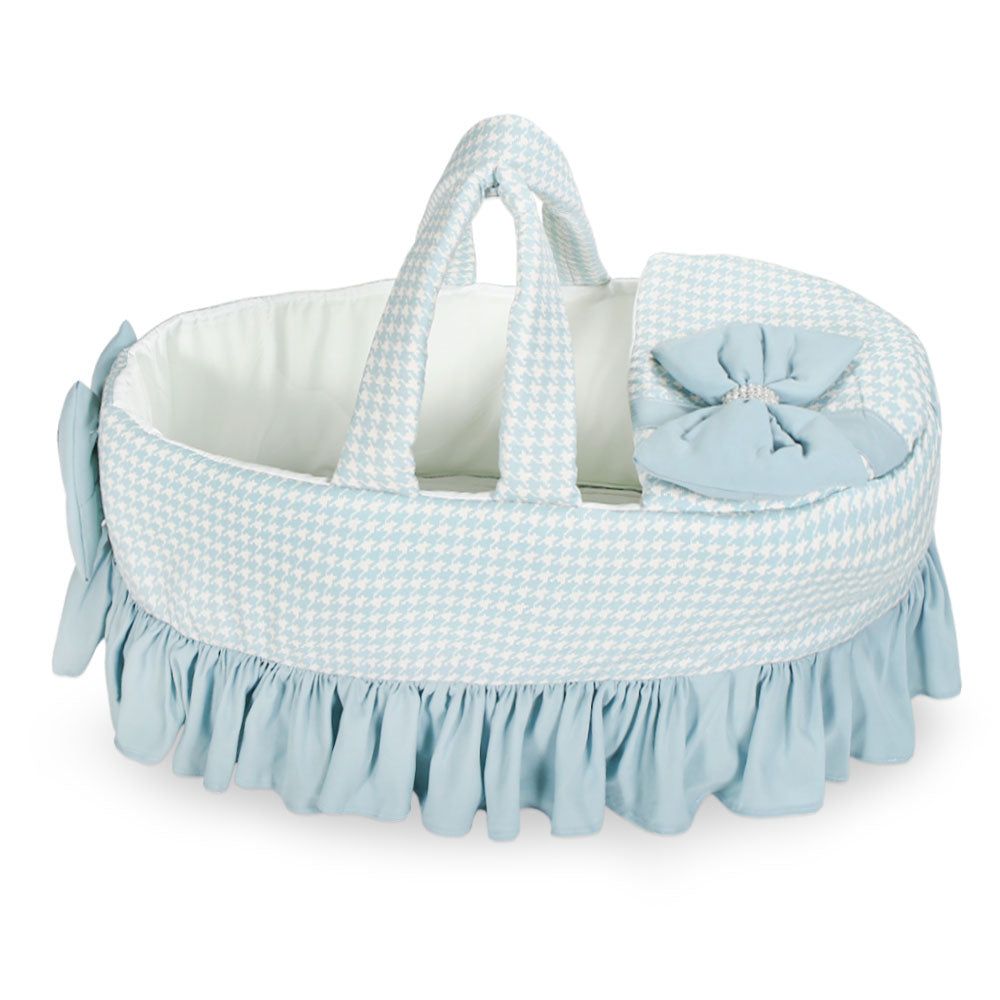 CARRY CRIB BLUE CRYSTAL BOW