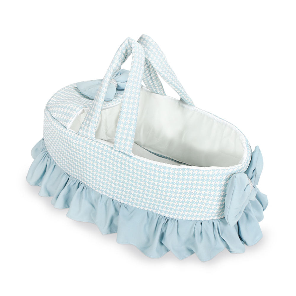 CARRY CRIB BLUE CRYSTAL BOW