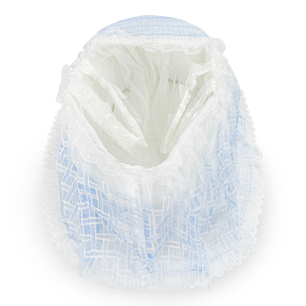 CARRY CRIB BLUE NET LACED