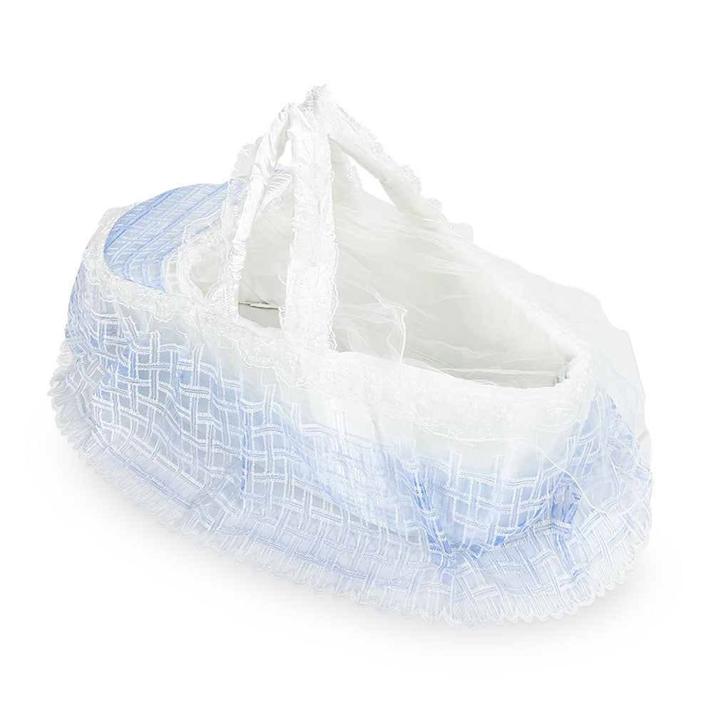 CARRY CRIB BLUE NET LACED
