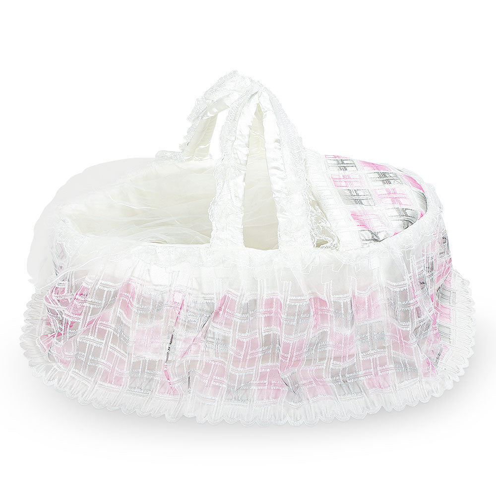 CARRY CRIB PINK NET LACED