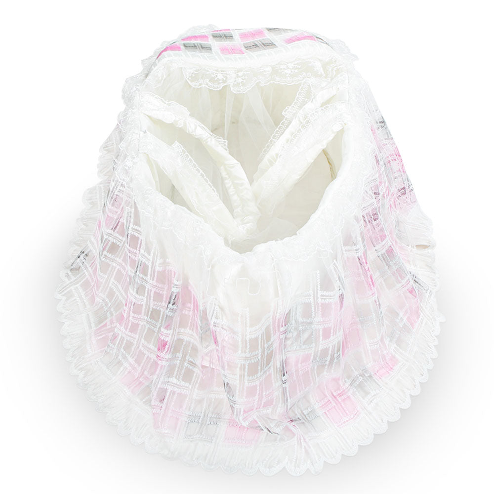 CARRY CRIB PINK NET LACED