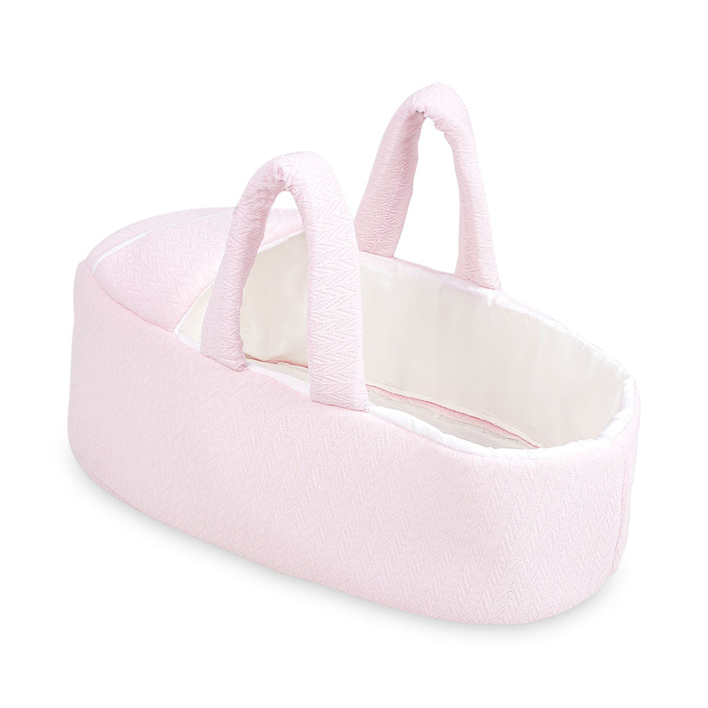 CARRY CRIB MINIMAL PINK TEXTURED