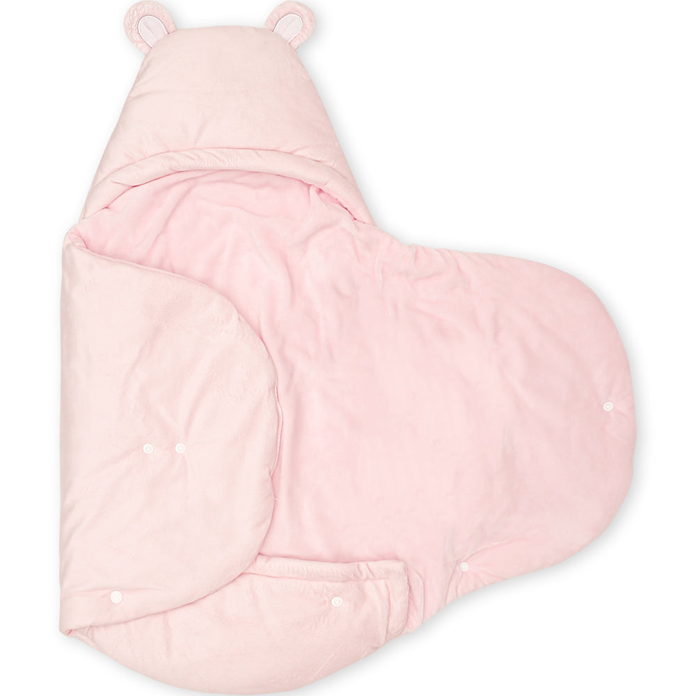 CARRY NEST PINK PLUSH BUNNY