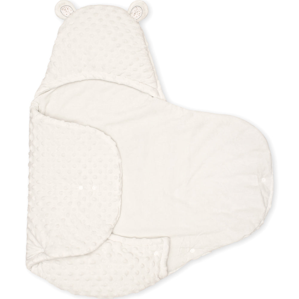 CARRY NEST WHITE MINKY TEDDY