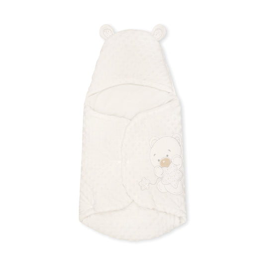 CARRY NEST WHITE MINKY TEDDY