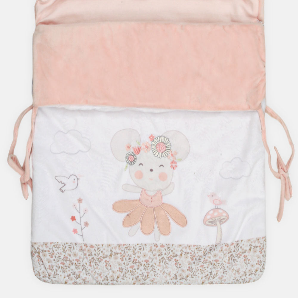 CARRY NEST VELVET PEACH FLORAL