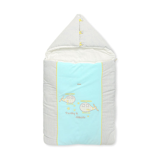 CARRY NEST ARCTIC BLUE TRAVELLING BY HELICOPTER