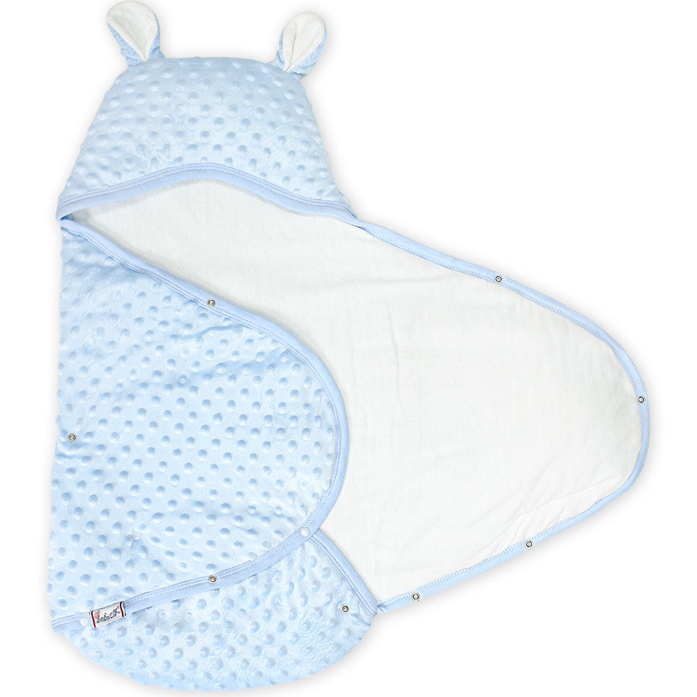 CARRY NEST BLUE MINKY BEAR & HONEY BOY