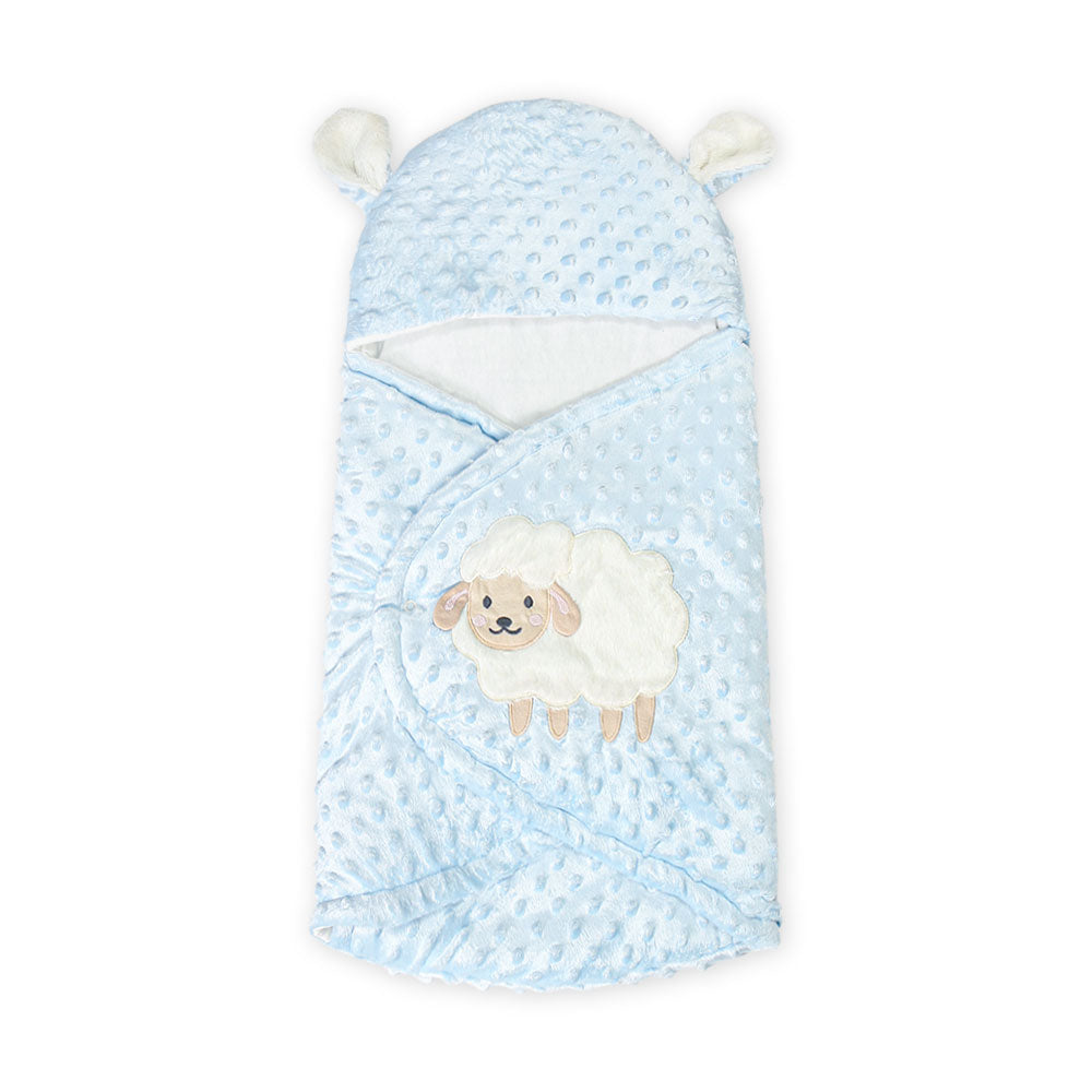 CARRY NEST BLUE MINKY SHEEP BOY