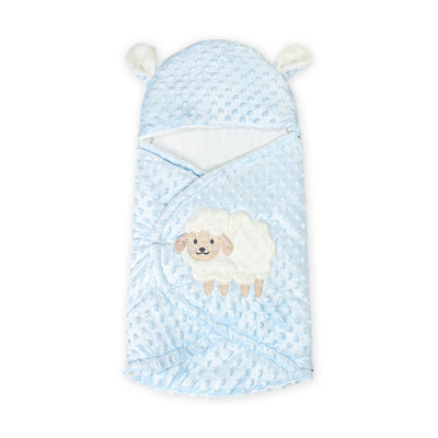 CARRY NEST BLUE MINKY SHEEP BOY