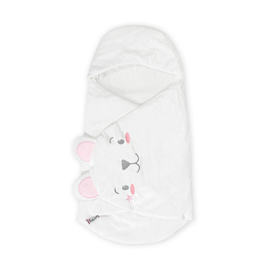 CARRY NEST WHITE FLUFFY TEDDY GIRL
