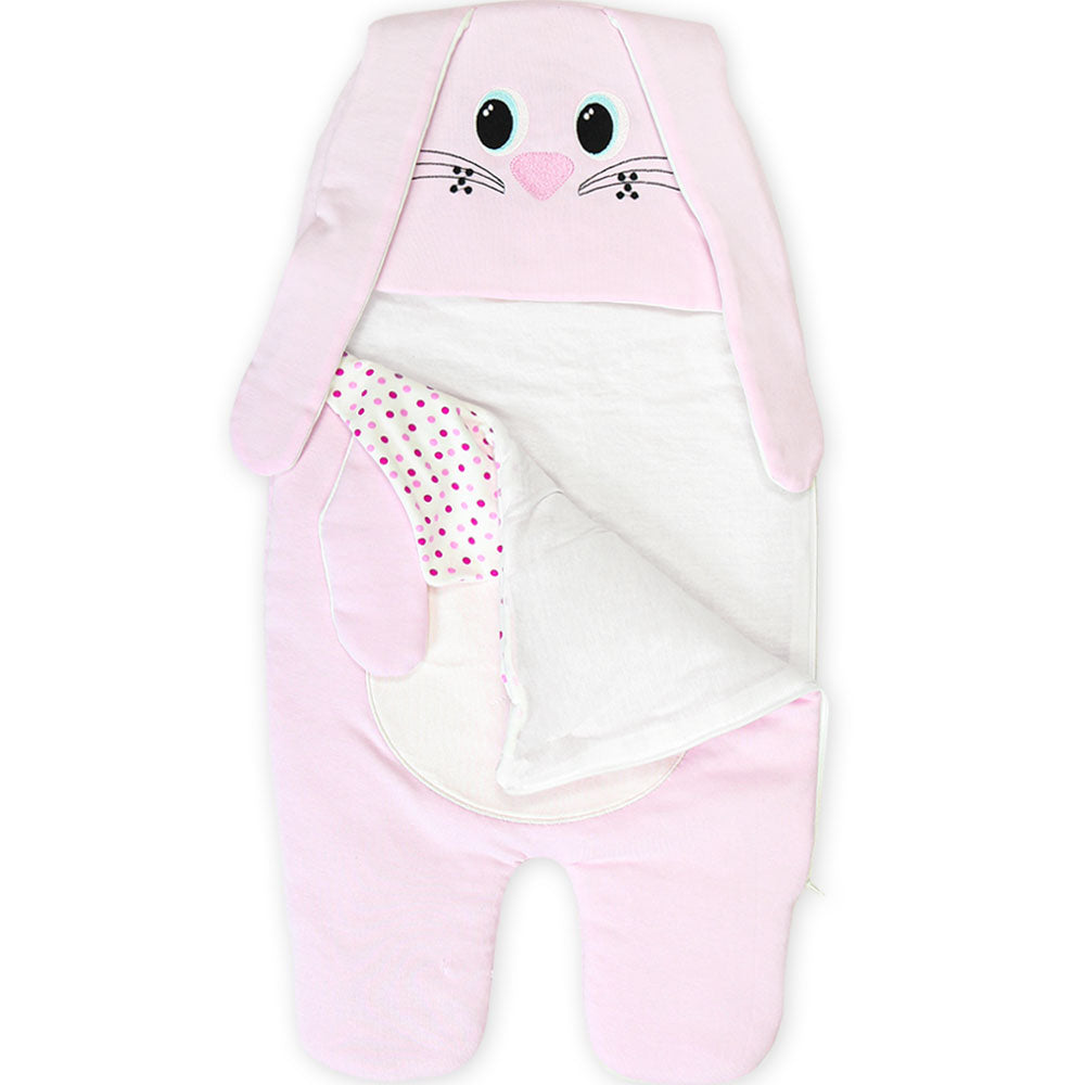 CARRY NEST PINK PLUSH BUNNY GIRL