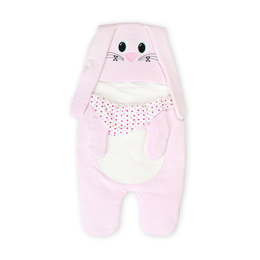 CARRY NEST PINK PLUSH BUNNY GIRL